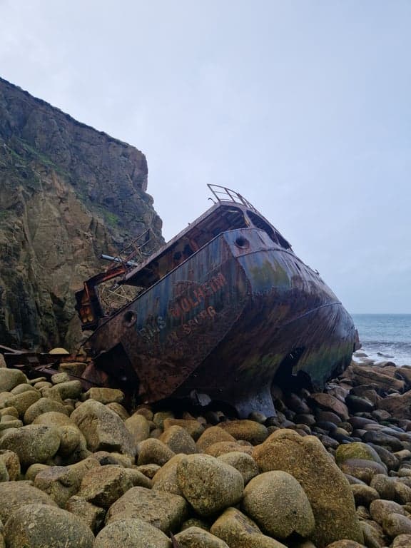 Mayon Cliff Ship Wreck