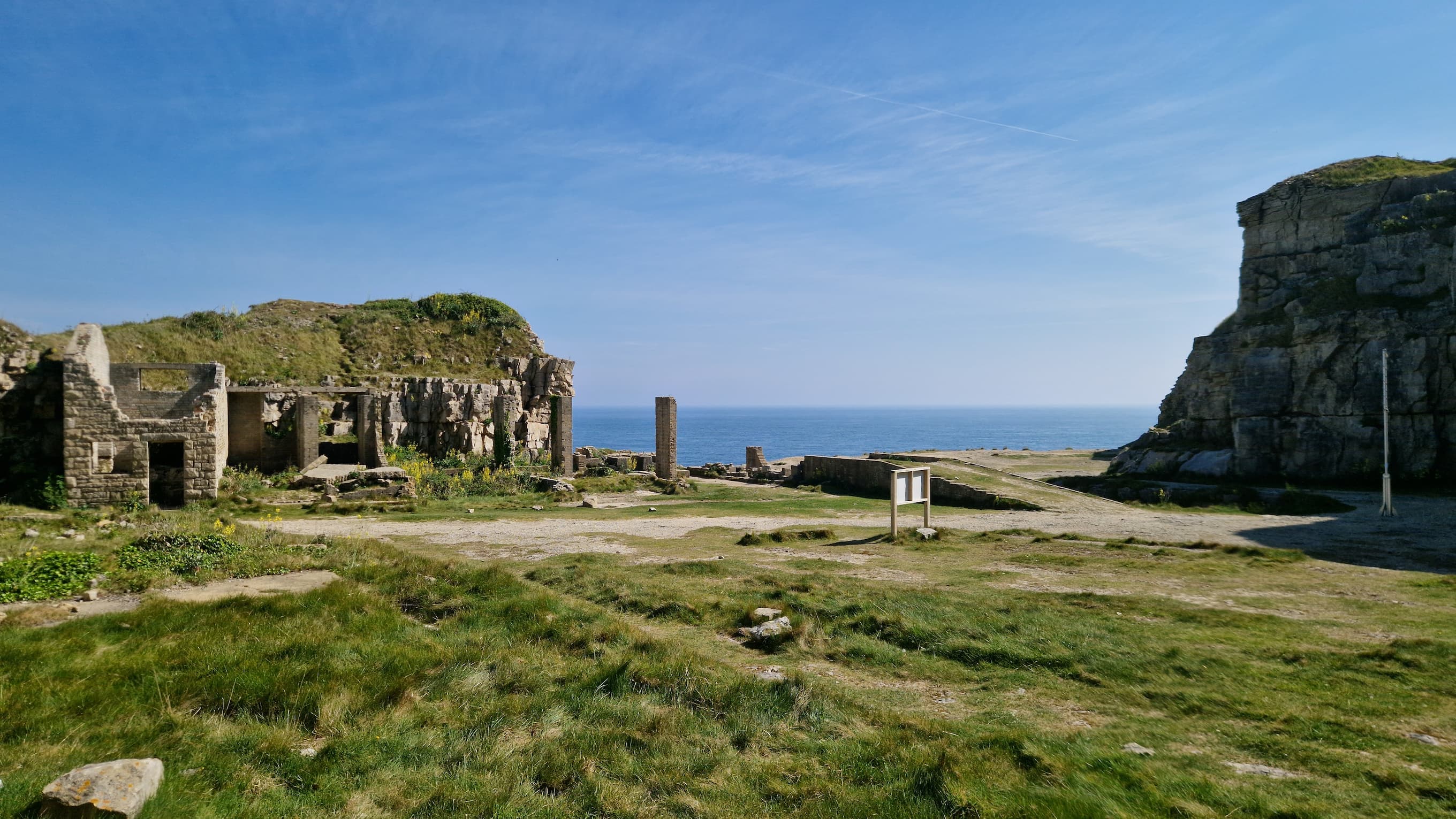 View of the sea from Winspit Quarry